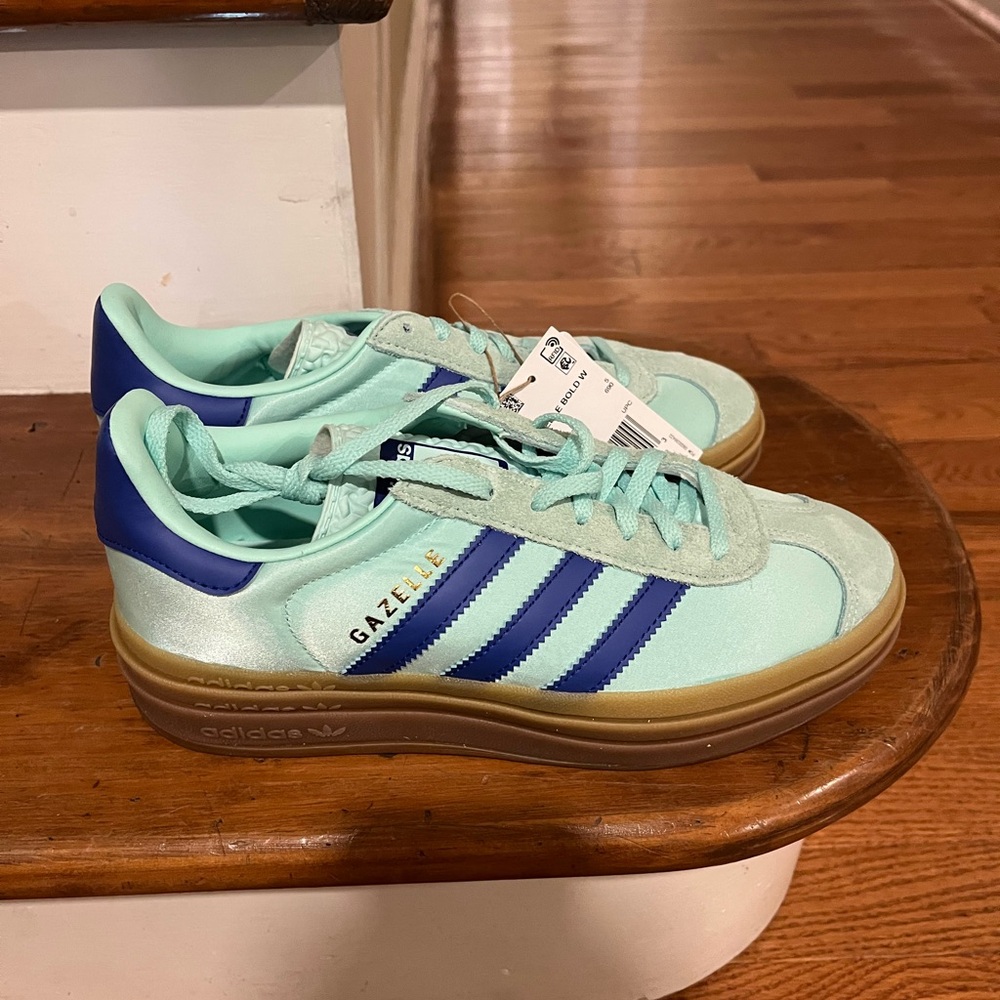 adidas Gazelle Bold platform, size 6.5, Clear Mint, NIB - Picture 8 of 14